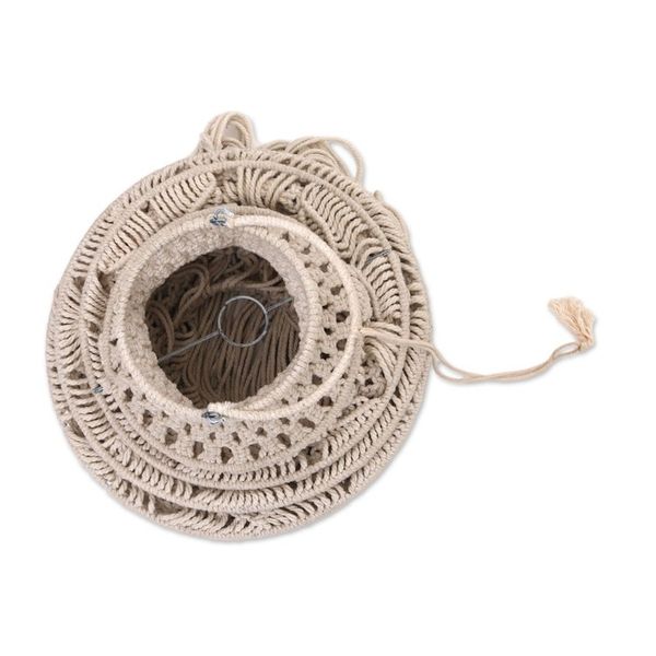 Alternate image for Hand-Knotted Cotton Decorative Accent from Bali Tegalalang Circle