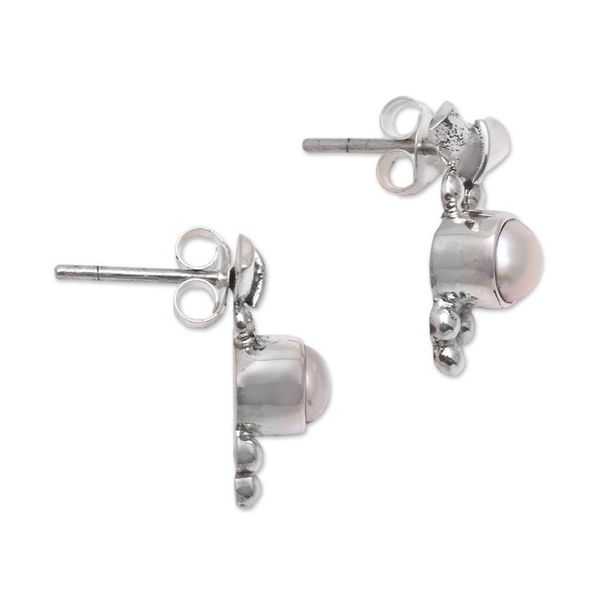 Alternate image for Dot Motif Cultured Pearl Drop Earrings from Bali Gods Grapes