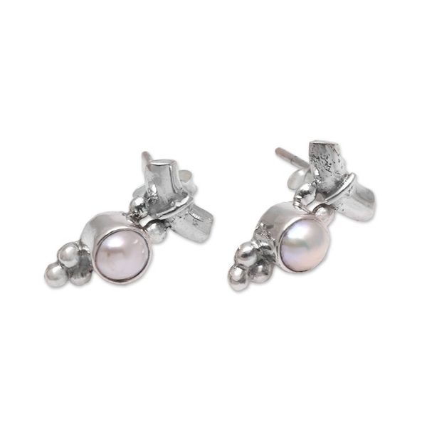 Alternate image for Dot Motif Cultured Pearl Drop Earrings from Bali Gods Grapes