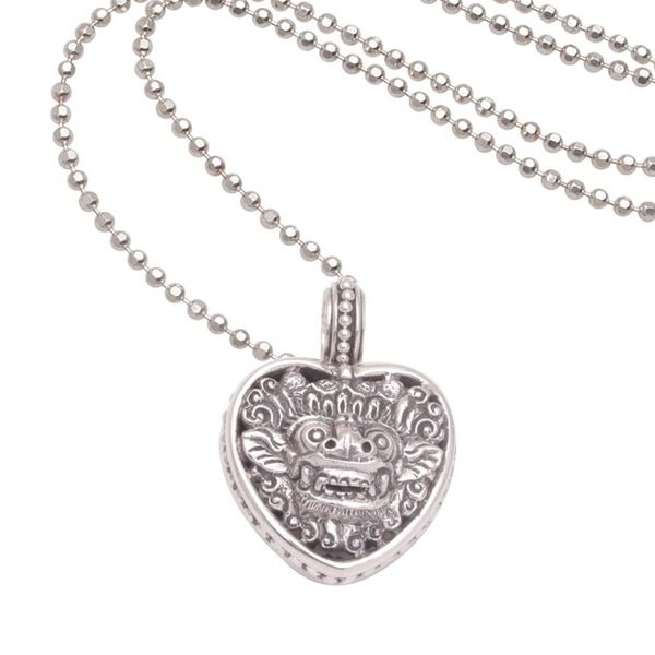 Alternate image for 925 Sterling Silver Guardian Heart Pendant Necklace Guardian Heart