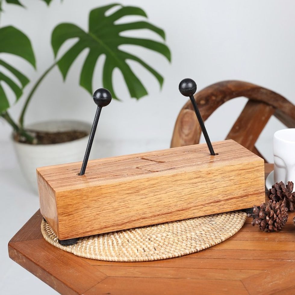 Handcrafted Mahogany Xylophone Instrument from Bali 'Natural Notes'