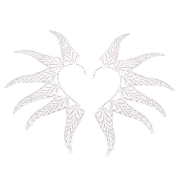Alternate image for Handcrafted Sterling Silver Filigree Leaf Ear Cuffs Fern Leaf