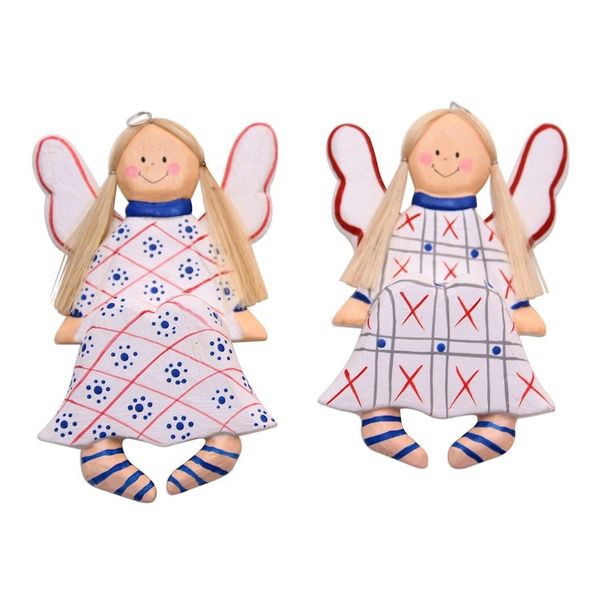 Alternate image for Wood Angel Decorative Accents from Bali Pair Sitting Angels