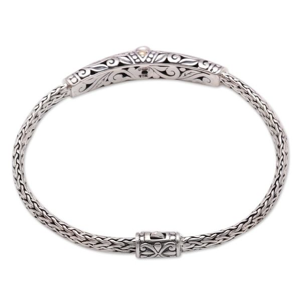 Alternate image for 18k Gold-Accented Peridot Pendant Bracelet from Bali Single Eye