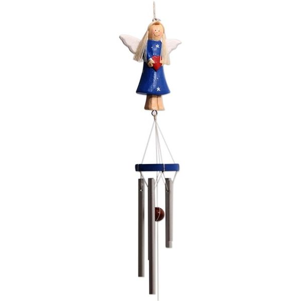 Alternate image for Wood and Aluminum Blue Angel Holiday Decorative Accent Angels Love in Blue