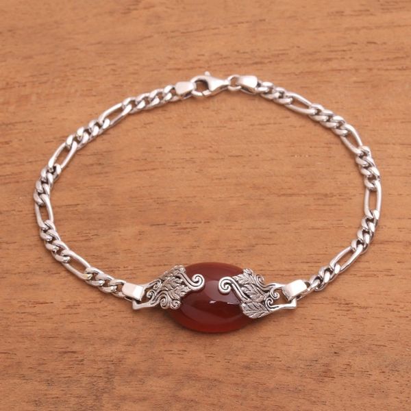 Alternate image for Carnelian Pendant Bracelet from Bali Growing in the Morning