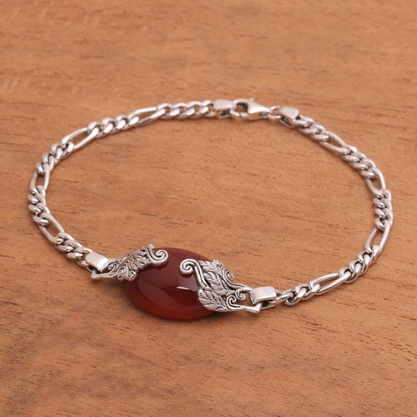 Alternate image for Carnelian Pendant Bracelet from Bali Growing in the Morning