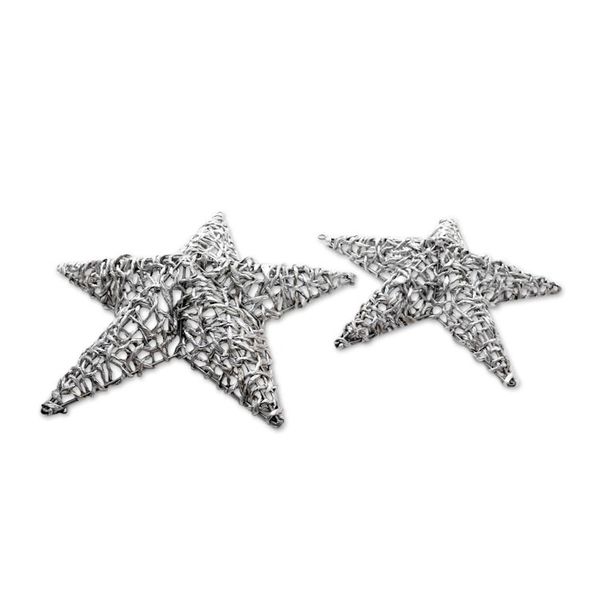 Alternate image for Handmade Eco-Friendly Plastic Star Wall Art Pair Woven Stars
