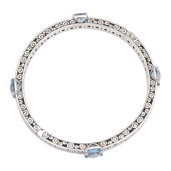 Alternate image for 10-Carat Blue Topaz Bangle Bracelet from Bali Bejeweled
