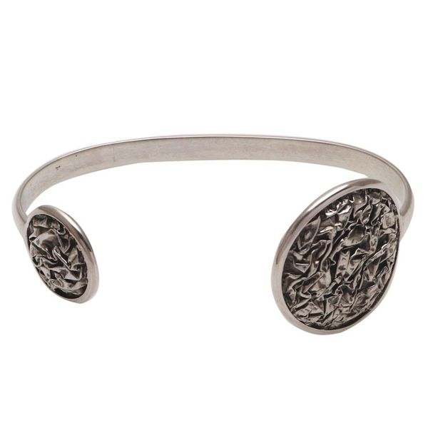 Alternate image for Modern Sterling Silver Cuff Bracelet Crafted in Bali Kintamani Contour