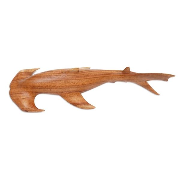 Alternate image for Jempinis Wood Hammerhead Shark Sculpture from Bali Ocean Hunter