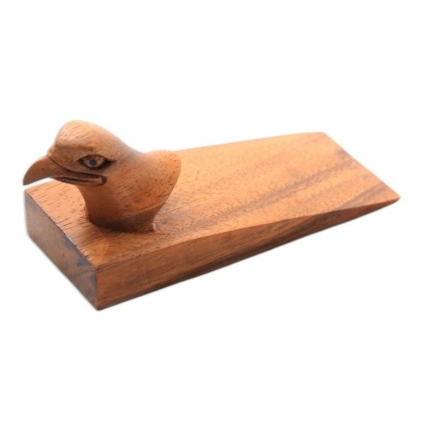 Alternate image for Eagle Head Suar Wood Door Stopper from Bali Eagle Eye