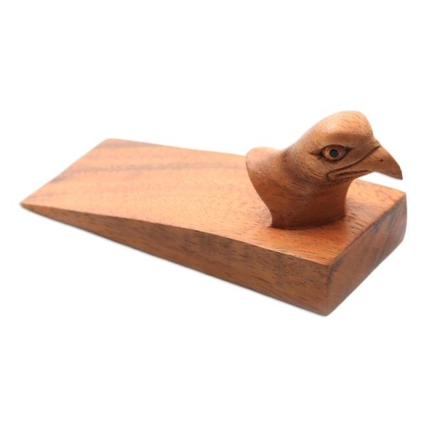 Alternate image for Eagle Head Suar Wood Door Stopper from Bali Eagle Eye