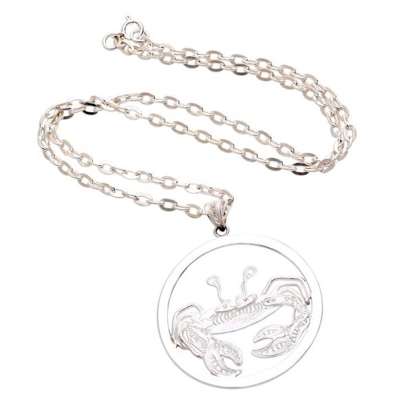 Alternate image for Sterling Silver Filigree Cancer Necklace from Java Elegant Cancer