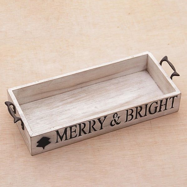 Alternate image for Inspirational Wood Decorative Tray with Handles from Java Merry and Bright