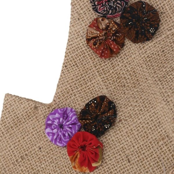 Alternate image for Handmade Brown Batik Christmas Tree Decorative Sculpture Christmas in Batik in Brown