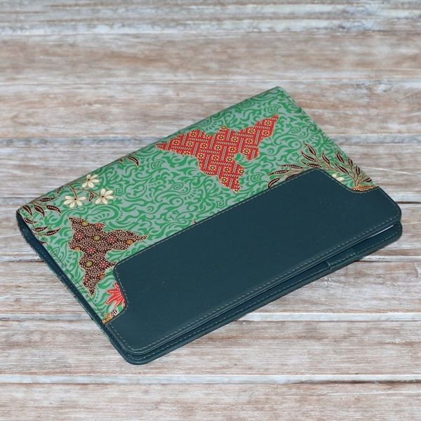 Alternate image for Handmade Batik Cotton Planner in Blue from Indonesia Writers Eden