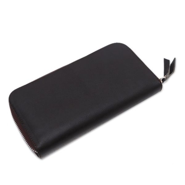 Alternate image for Solid Leather Clutch in Espresso Crafted in Bali Polosan Espresso