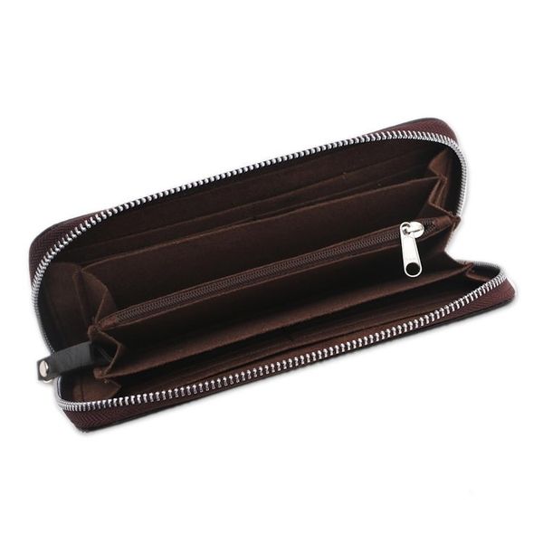 Alternate image for Solid Leather Clutch in Espresso Crafted in Bali Polosan Espresso