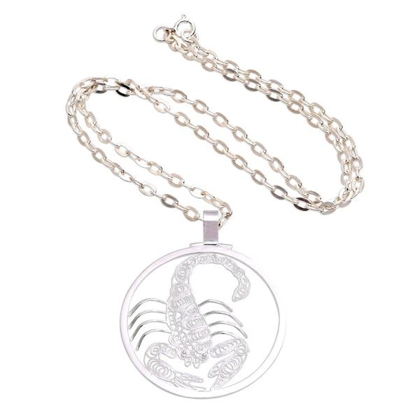 Alternate image for Sterling Silver Filigree Scorpio Necklace from Java Elegant Scorpio