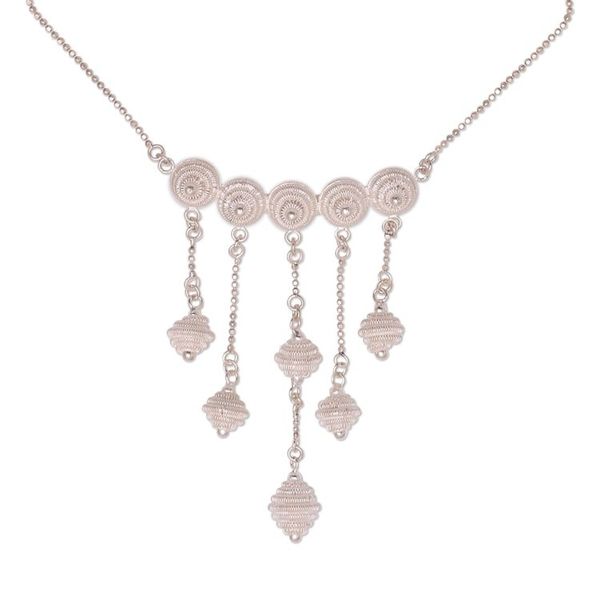 Alternate image for Artisan Crafted Sterling Silver Pendant Necklace from Java Sacred Stupa