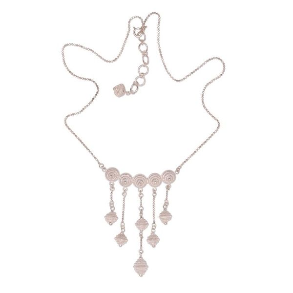 Alternate image for Artisan Crafted Sterling Silver Pendant Necklace from Java Sacred Stupa