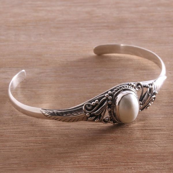 Alternate image for Cultured Pearl Pendant Cuff Bracelet from Bali Moonlight Shade