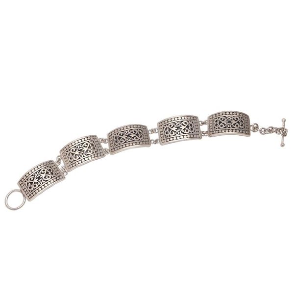 Alternate image for Sterling Silver Link Bracelet Crafted in Java Balinese Wall