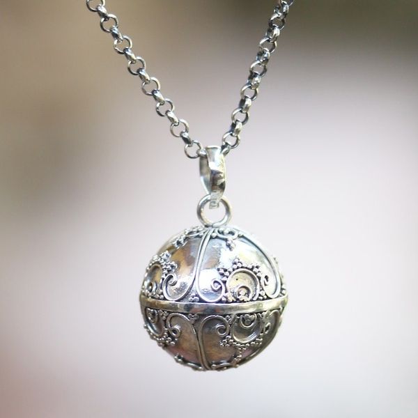 Alternate image for Sterling Silver Amulet Harmony Ball Necklace Caring Love