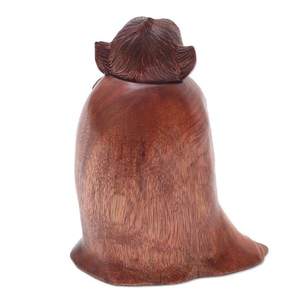Alternate image for Unique Wood Monkey Sculpture from Bali Artisan Cold Monkey