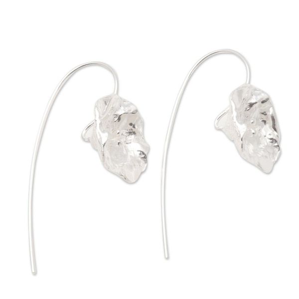 Alternate image for Flower Earrings Hand Crafted in Sterling Silver Prairie Primrose