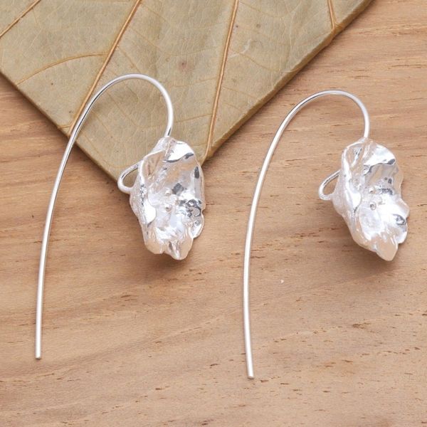 Alternate image for Flower Earrings Hand Crafted in Sterling Silver Prairie Primrose