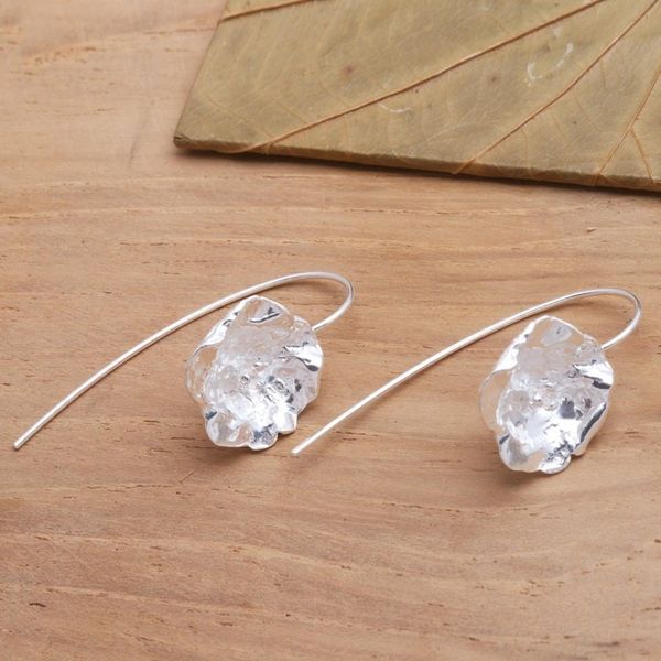 Alternate image for Flower Earrings Hand Crafted in Sterling Silver Prairie Primrose