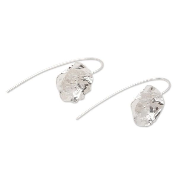 Alternate image for Flower Earrings Hand Crafted in Sterling Silver Prairie Primrose