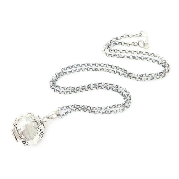 Alternate image for Sterling Silver Balinese Harmony Ball Necklace 18 Inch Circles of Light