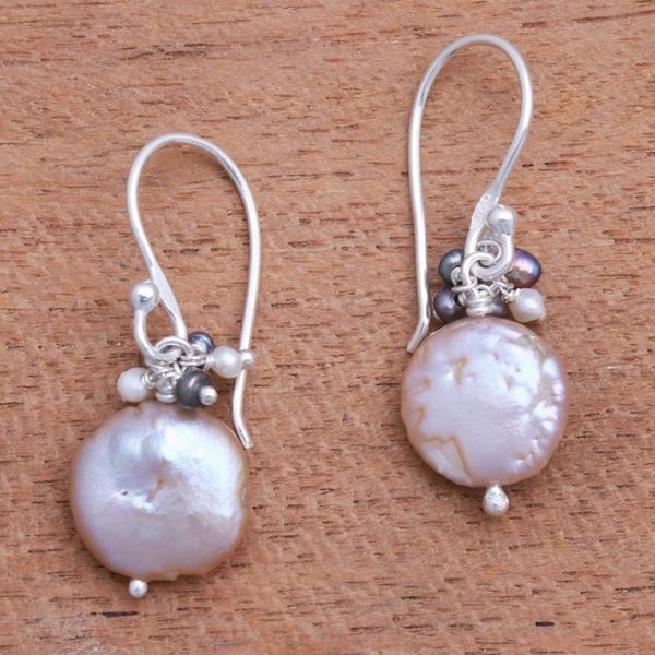 Alternate image for Cultured Pearl Beaded Dangle Earrings from Bali Pearly Beauty