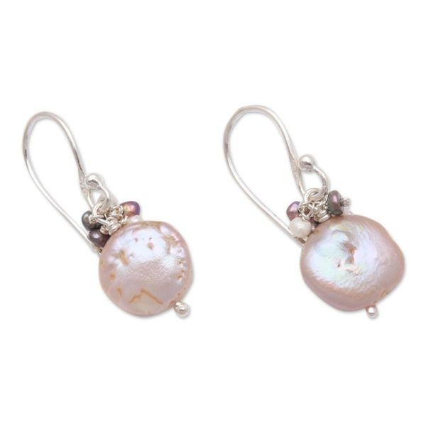 Alternate image for Cultured Pearl Beaded Dangle Earrings from Bali Pearly Beauty