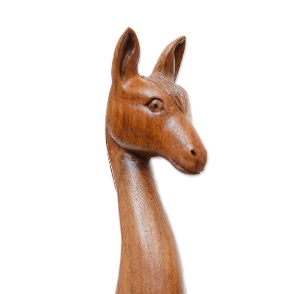 Alternate image for Horse-Themed Natural Suar Wood Back Scratcher from Bali Helpful Horse