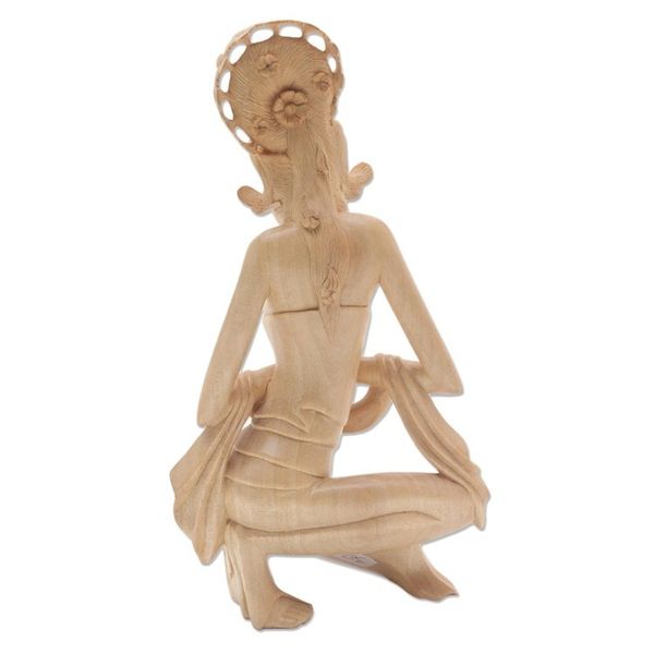 Alternate image for Crocodile Wood Sculpture of Balinese Dancer Bali Dancer
