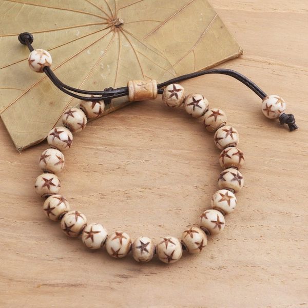 Alternate image for Artisan Crafted Beaded Bracelet from Bali Starry Night