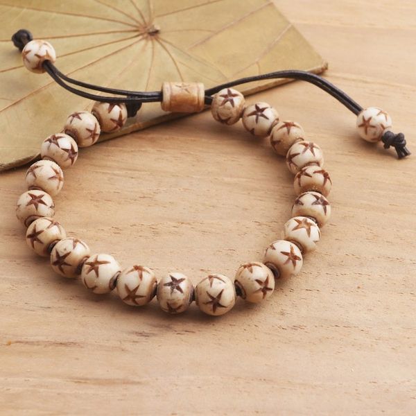 Alternate image for Artisan Crafted Beaded Bracelet from Bali Starry Night