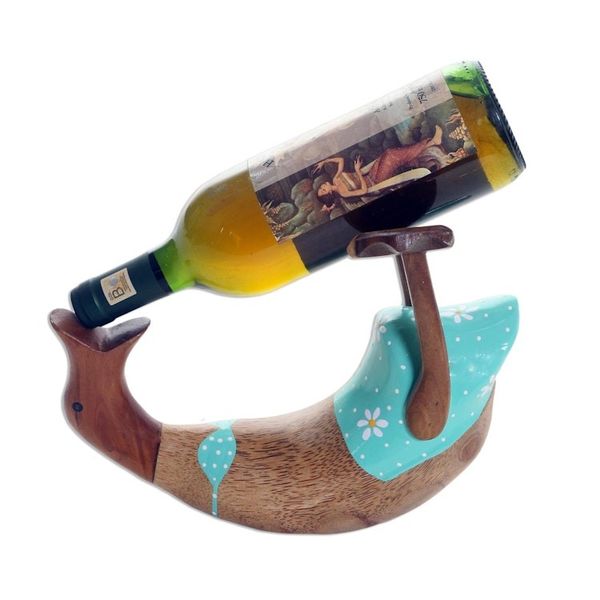 Alternate image for Cute Hand Carved and Painted Duck Bottle Holder Ladys Choice