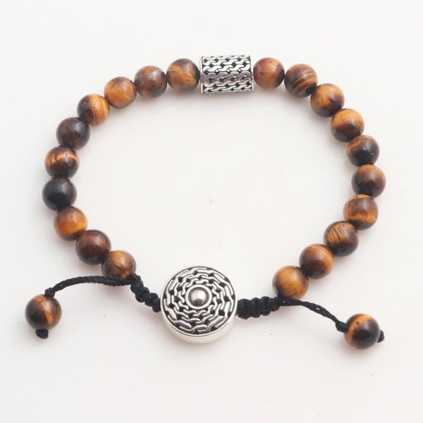 Alternate image for Tigers Eye and Sterling Silver Unity Bracelet from Bali Unity in Solidarity