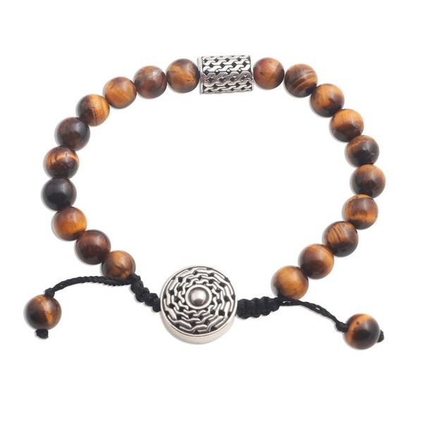 Alternate image for Tigers Eye and Sterling Silver Unity Bracelet from Bali Unity in Solidarity