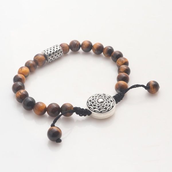 Alternate image for Tigers Eye and Sterling Silver Unity Bracelet from Bali Unity in Solidarity