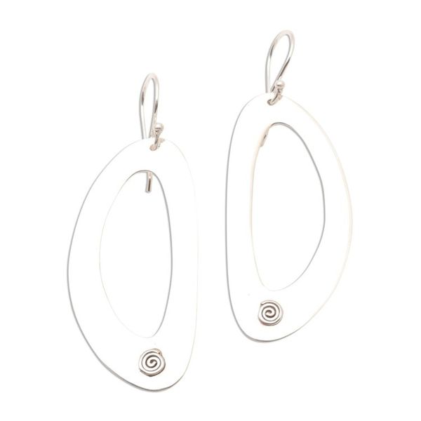 Alternate image for Artisan Crafted Sterling Silver Dangle Earrings Dynamic Forms
