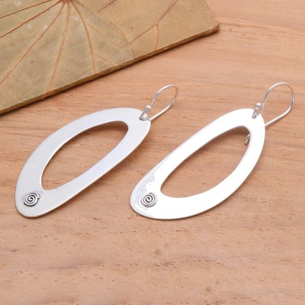 Alternate image for Artisan Crafted Sterling Silver Dangle Earrings Dynamic Forms