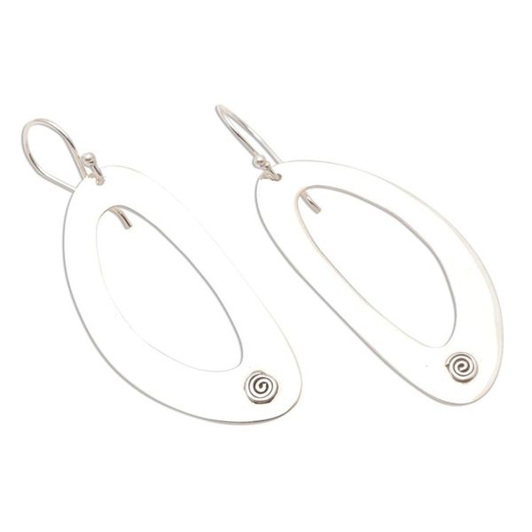 Alternate image for Artisan Crafted Sterling Silver Dangle Earrings Dynamic Forms