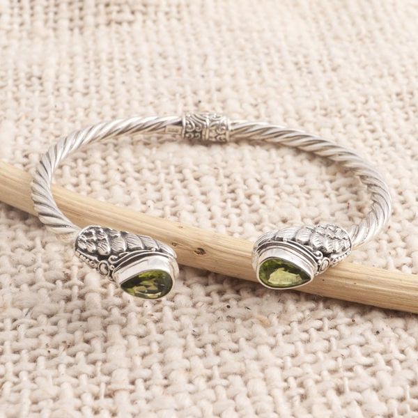 Alternate image for Wing Motif Peridot Cuff Bracelet Fancy Feathers