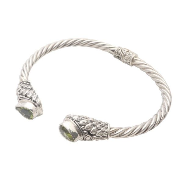 Alternate image for Wing Motif Peridot Cuff Bracelet Fancy Feathers